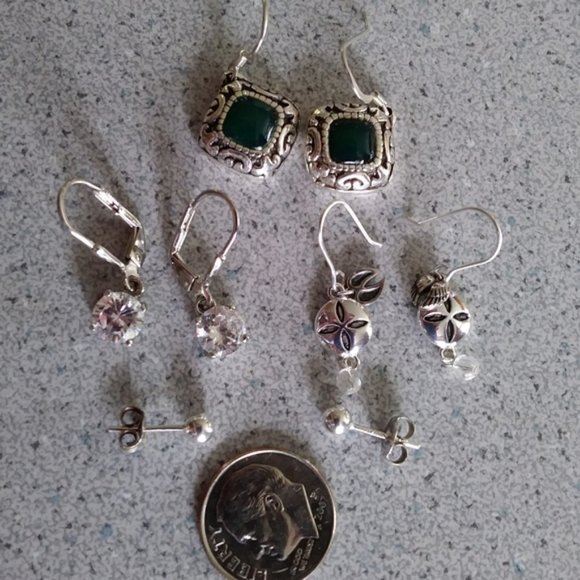 Sterling Jewelry - Sterling earrings lot of 4